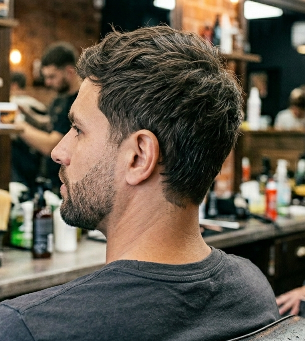 Sculpted beard at Razors Barber Shop